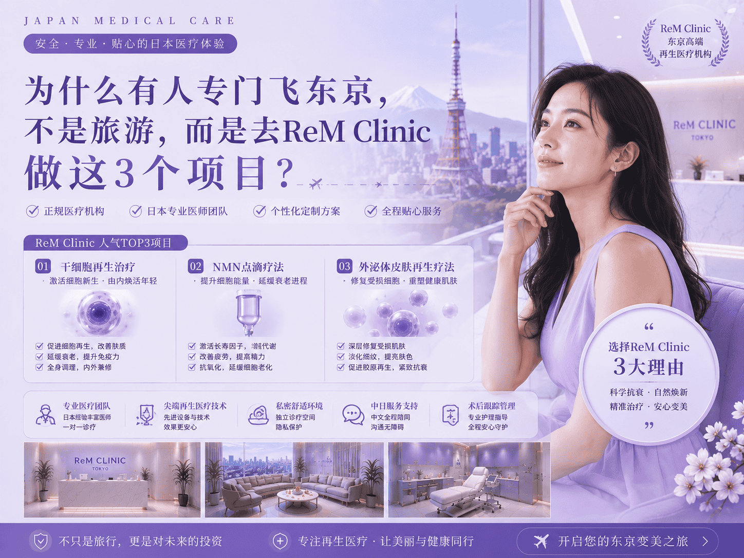 为什么有人专门飞东京，不是旅游，而是去ReM Clinic做这3个项目？