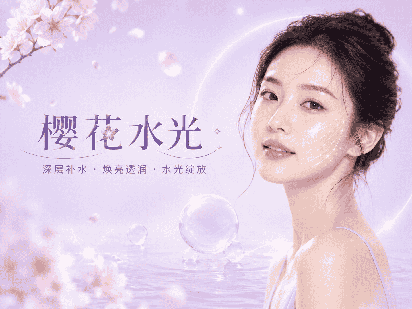 樱花水光