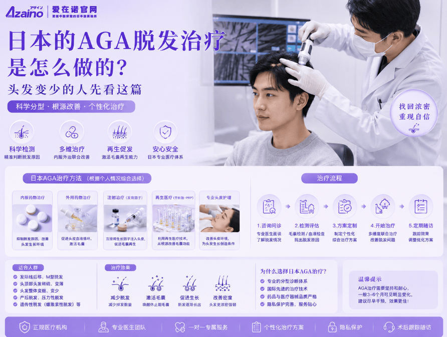日本的AGA脱发治疗是怎么做的？头发变少的人先看这篇