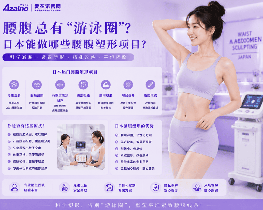 腰腹总有'游泳圈'?日本能做哪些腰腹塑形项目?