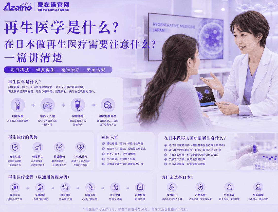 再生医学是什么？在日本做再生医疗需要注意什么？一篇讲清楚