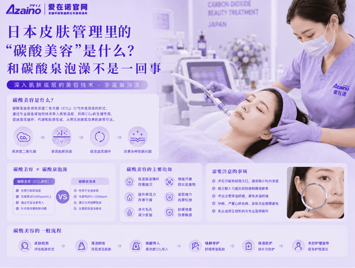 日本皮肤管理里的"碳酸美容"是什么？和碳酸泉泡澡不是一回事