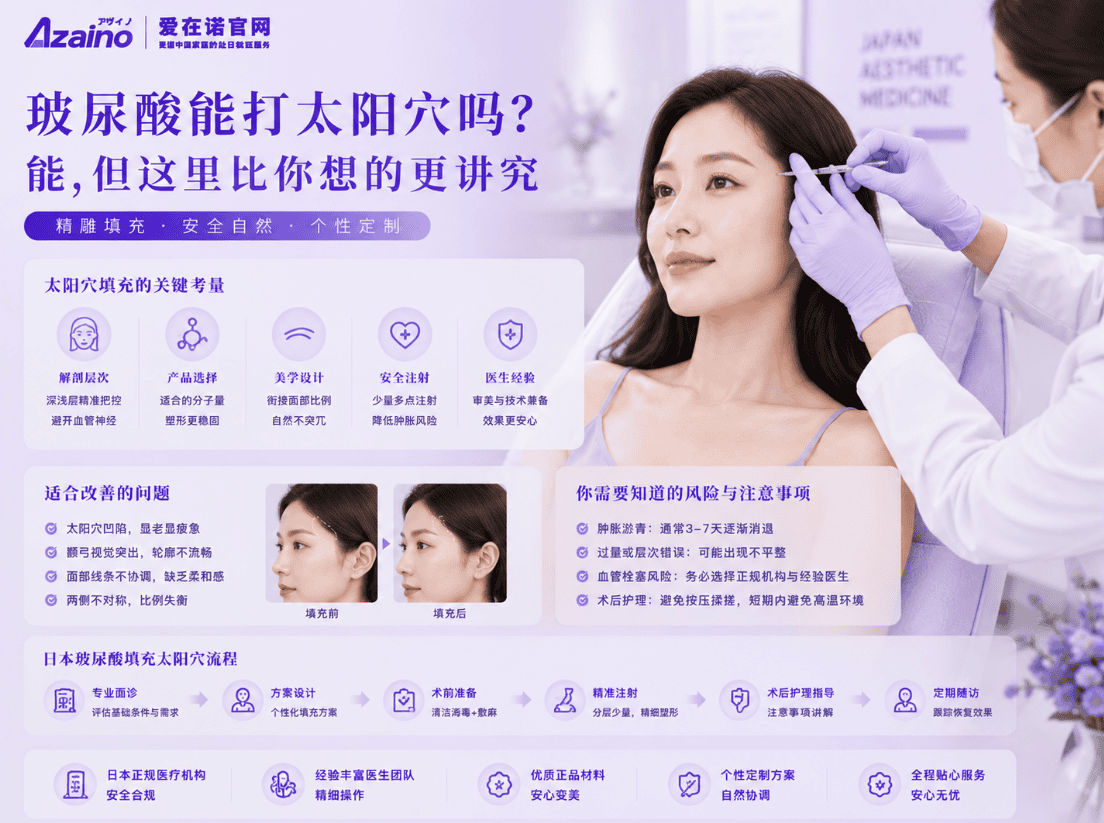 玻尿酸能打太阳穴吗?能,但这里比你想的更讲究