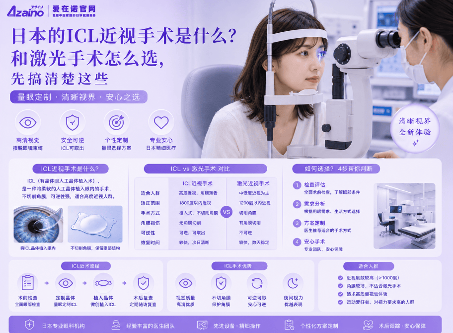 日本的ICL近视手术是什么？和激光手术怎么选，先搞清楚这些
