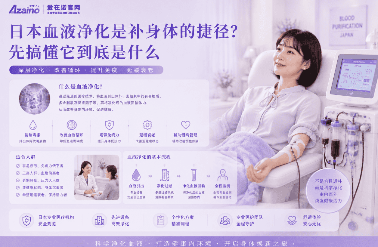 日本血液净化是补身体的捷径?先搞懂它到底是什么
