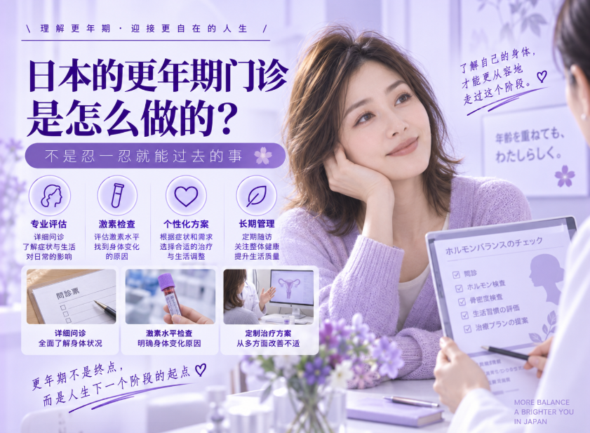 日本的更年期门诊是怎么做的？不是忍一忍就能过去的事