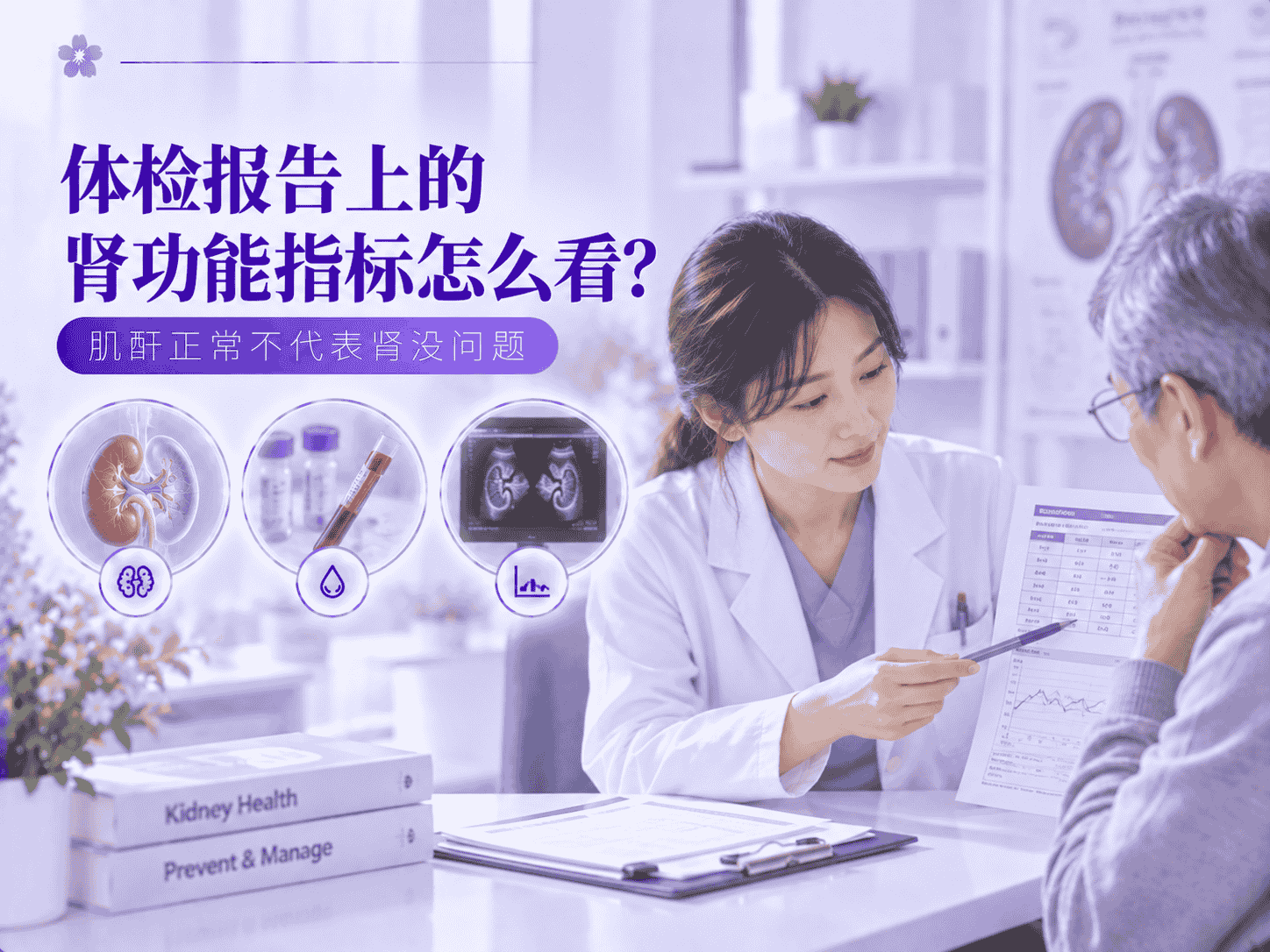 体检报告上的肾功能指标怎么看？肌酐正常不代表肾没问题