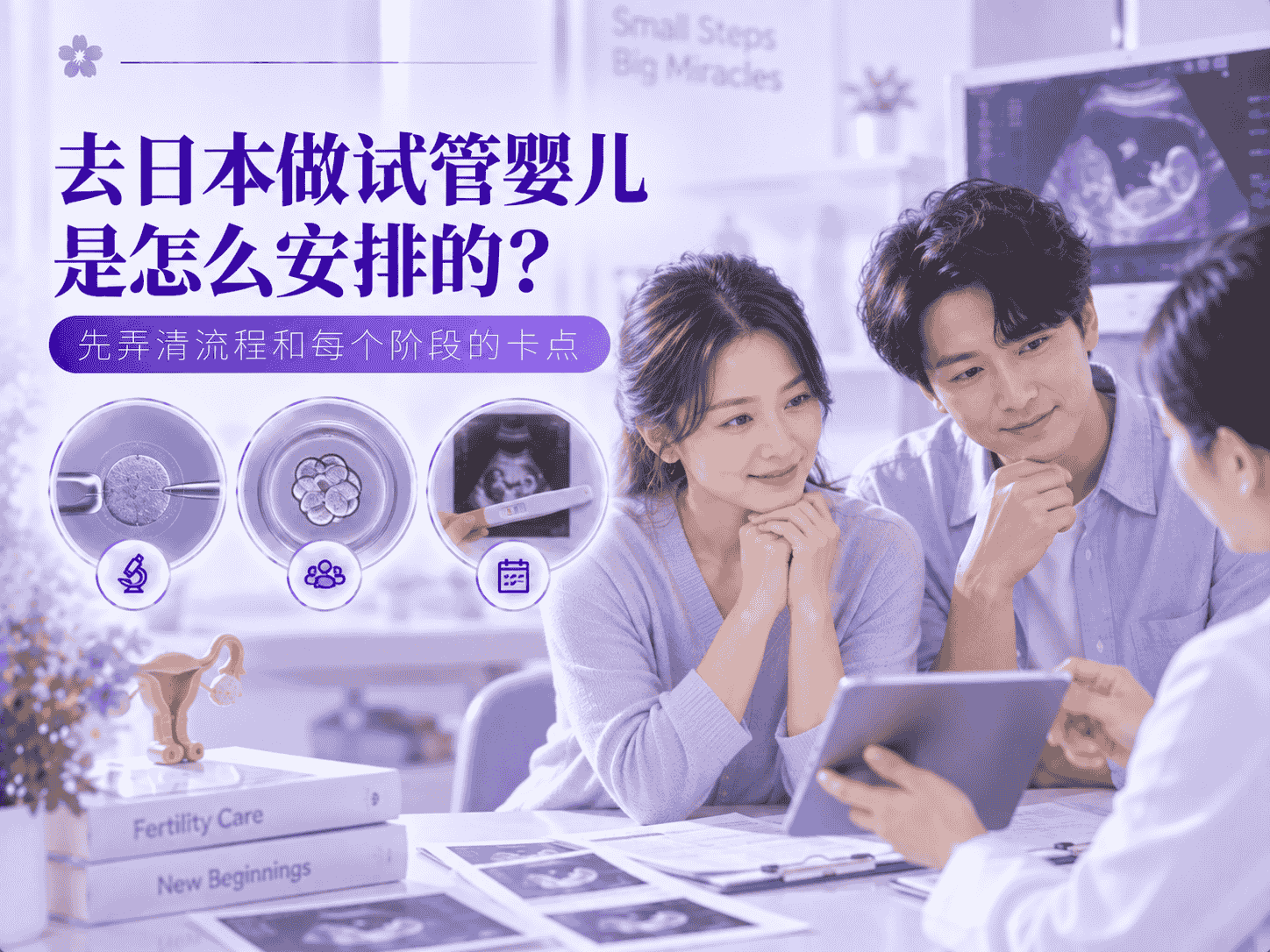 去日本做试管婴儿是怎么安排的？先弄清流程和每个阶段的卡点