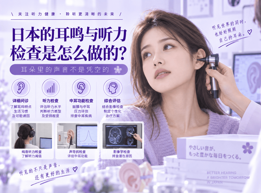 日本的耳鸣与听力检查是怎么做的？耳朵里的声音不是凭空的
