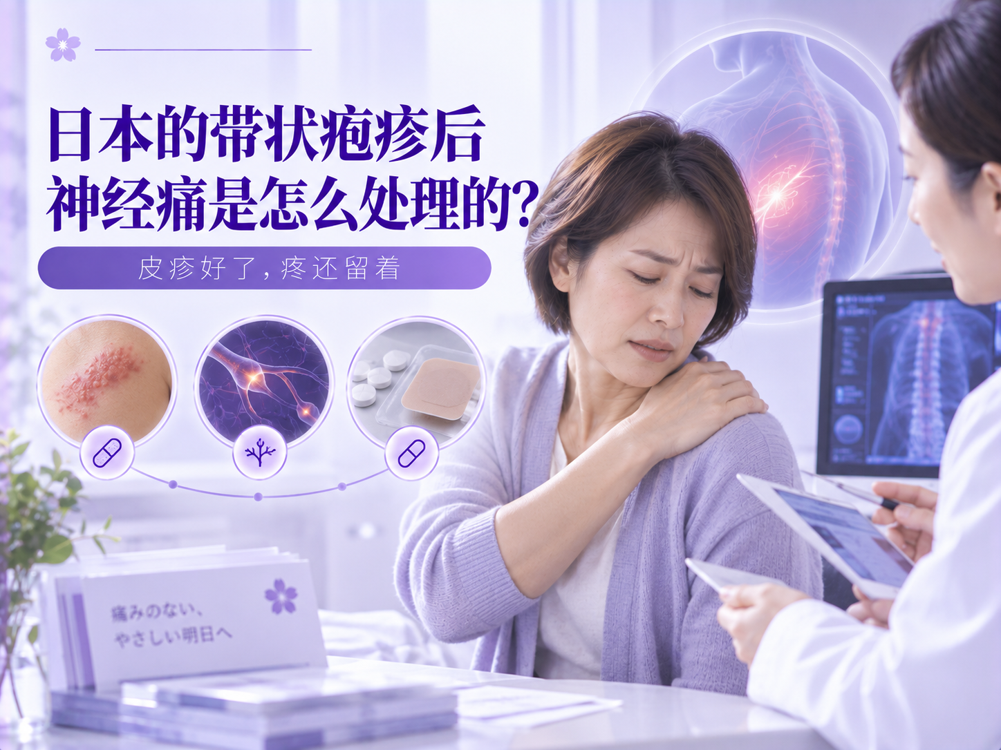 日本的带状疱疹后神经痛是怎么处理的？皮疹好了，疼还留着