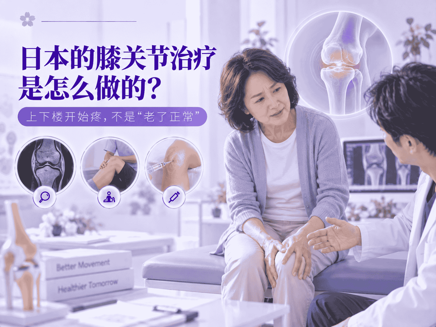 日本的膝关节治疗是怎么做的？上下楼开始疼，不是"老了正常"