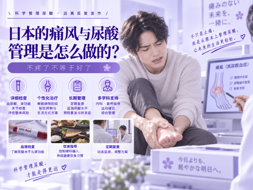 日本的痛风与尿酸管理是怎么做的？不疼了不等于好了
