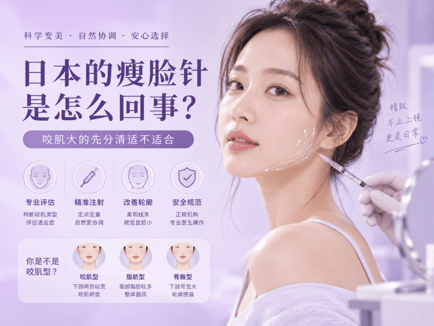 日本的瘦脸针是怎么回事？咬肌大的先分清适不适合
