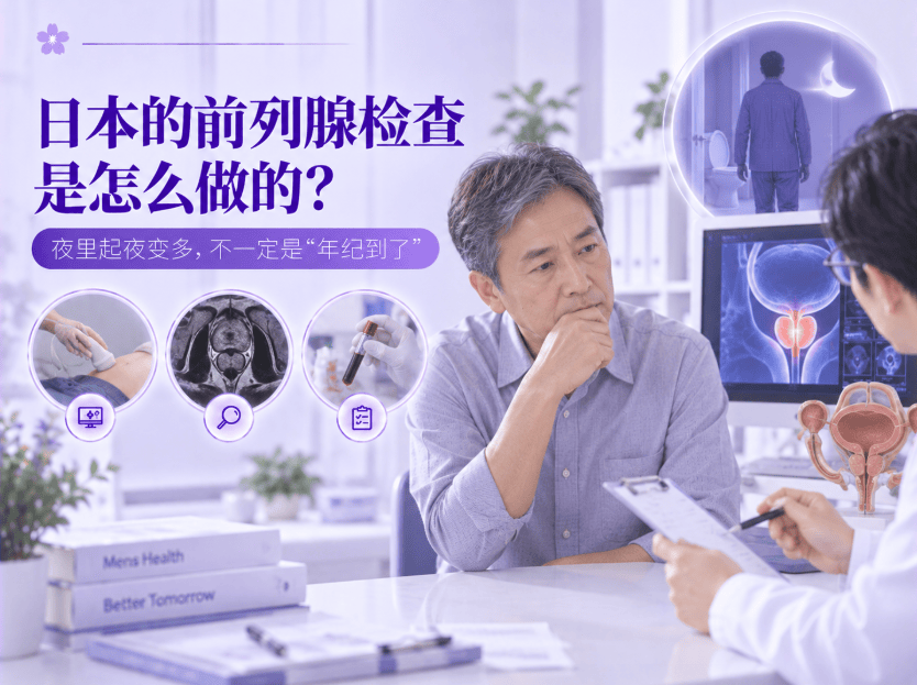 日本的前列腺检查是怎么做的？夜里起夜变多，不一定是"年纪到了"