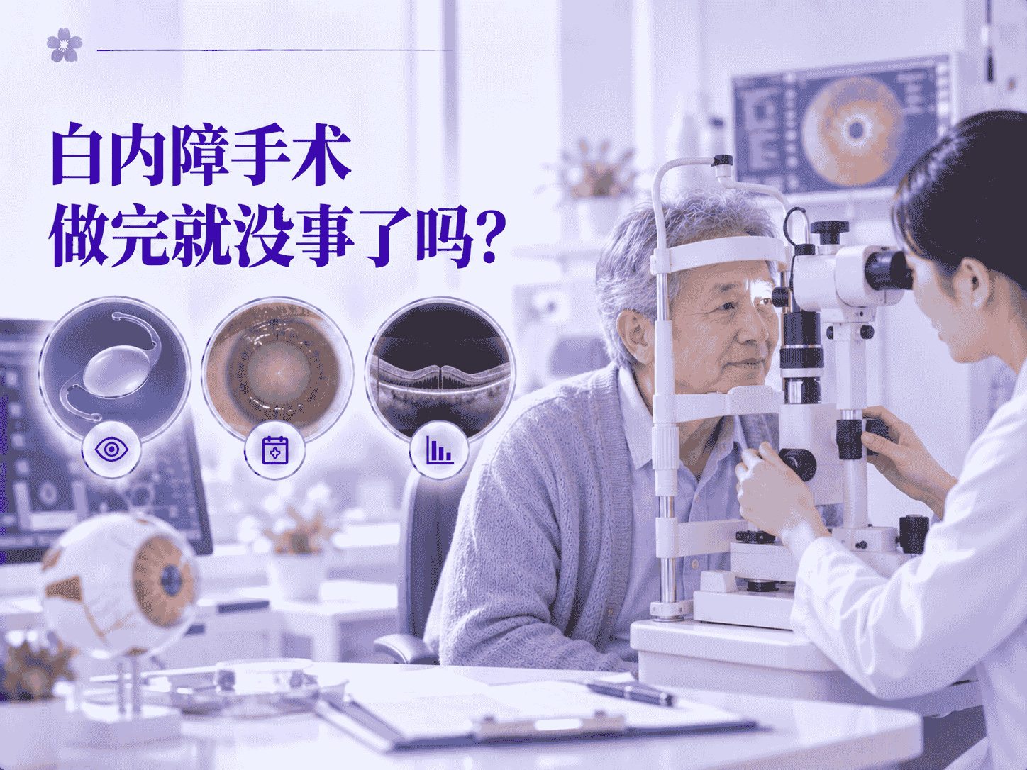 白内障手术做完就没事了吗？术后随访到底在查什么