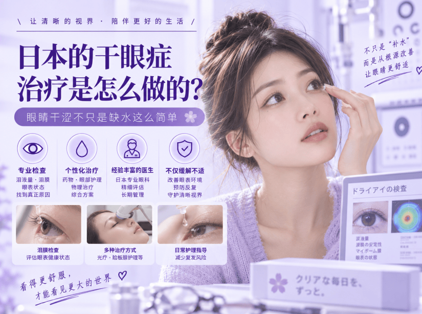 日本的干眼症治疗是怎么做的？眼睛干涩不只是缺水这么简单