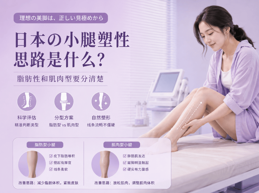 日本的小腿塑形思路是什么？肌肉型和脂肪型要分清