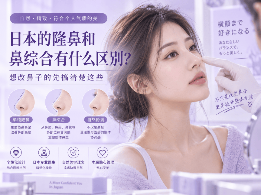 日本的隆鼻和鼻综合有什么区别？想改鼻子的先搞清楚这些