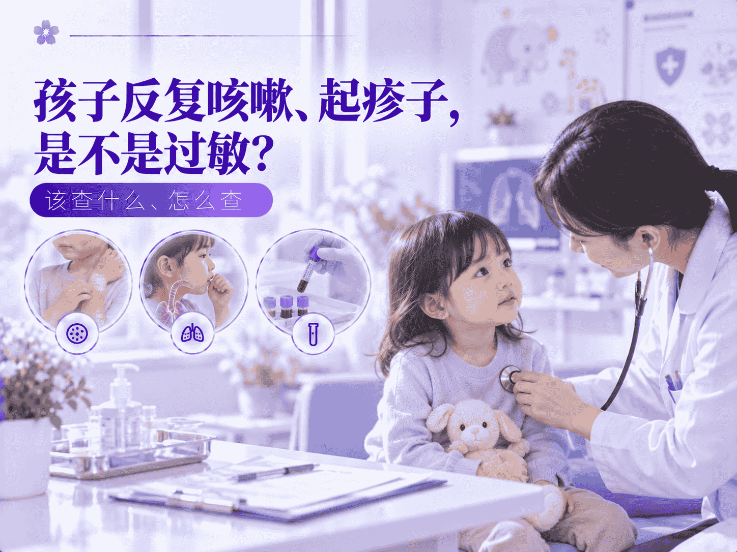 孩子反复咳嗽、起疹子，是不是过敏？该查什么、怎么查
