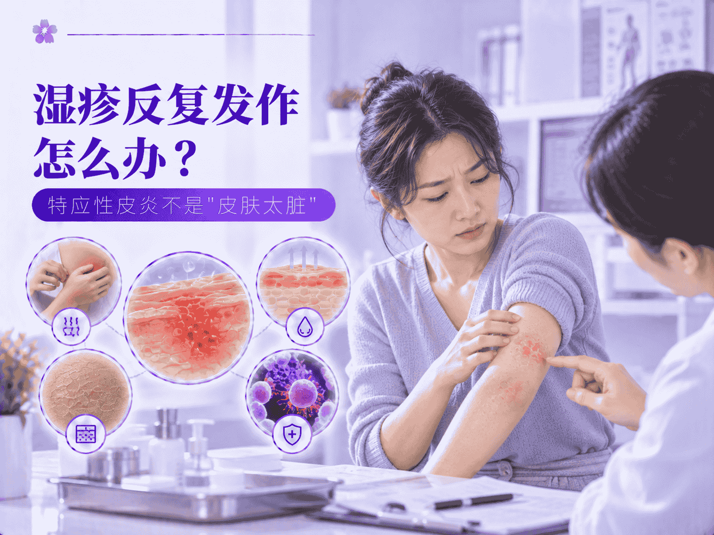 湿疹反复发作怎么办？特应性皮炎不是"皮肤太脏"