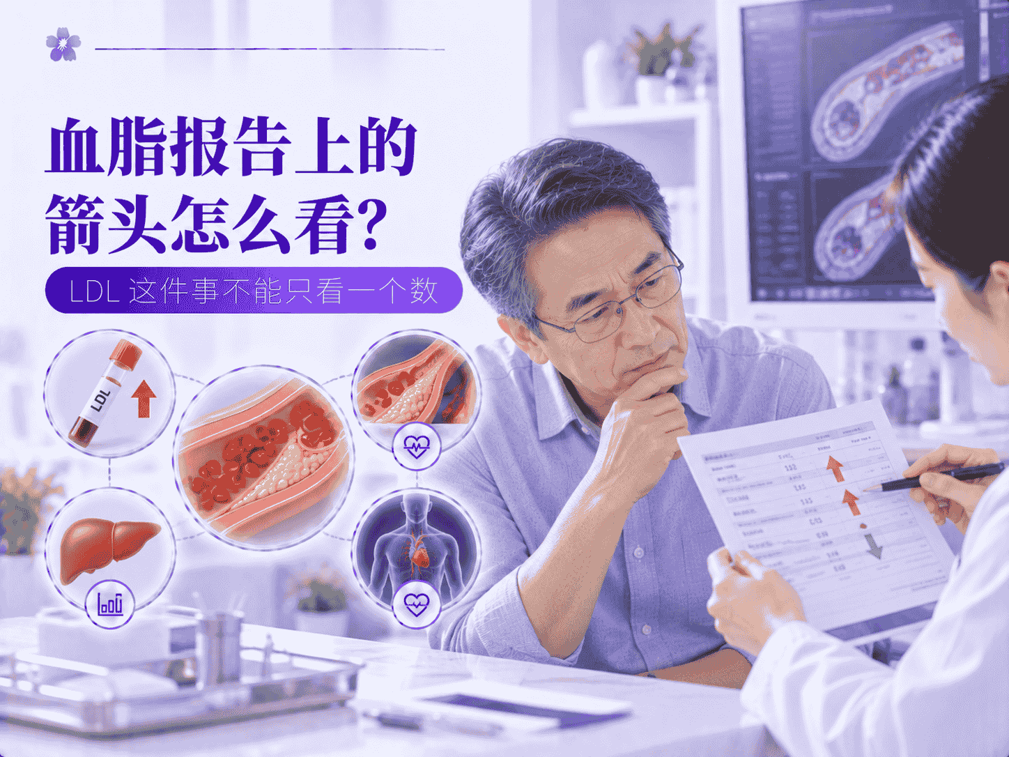 血脂报告上的箭头怎么看？LDL 这件事不能只看一个数