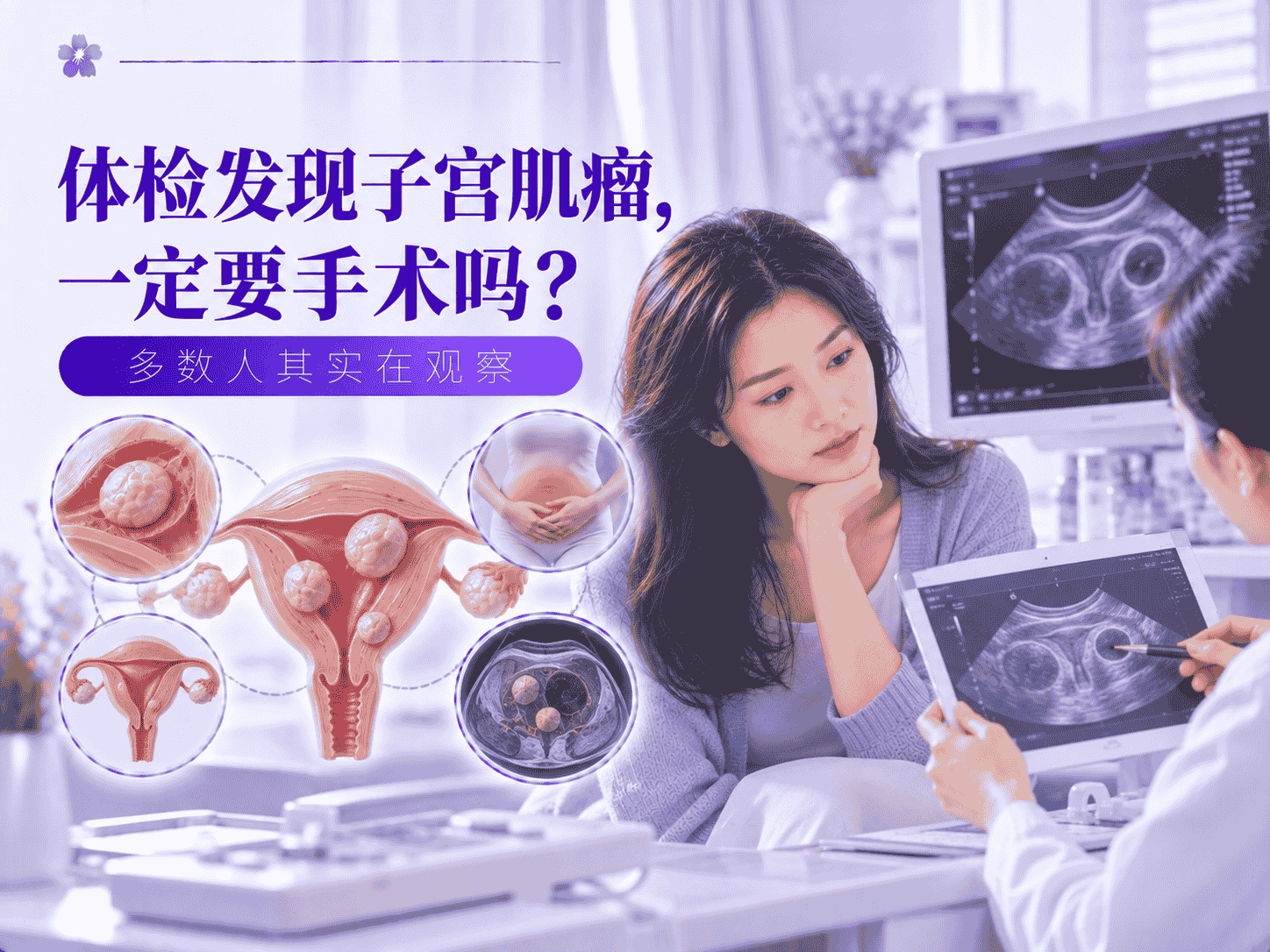 体检发现子宫肌瘤，一定要手术吗？多数人其实在观察