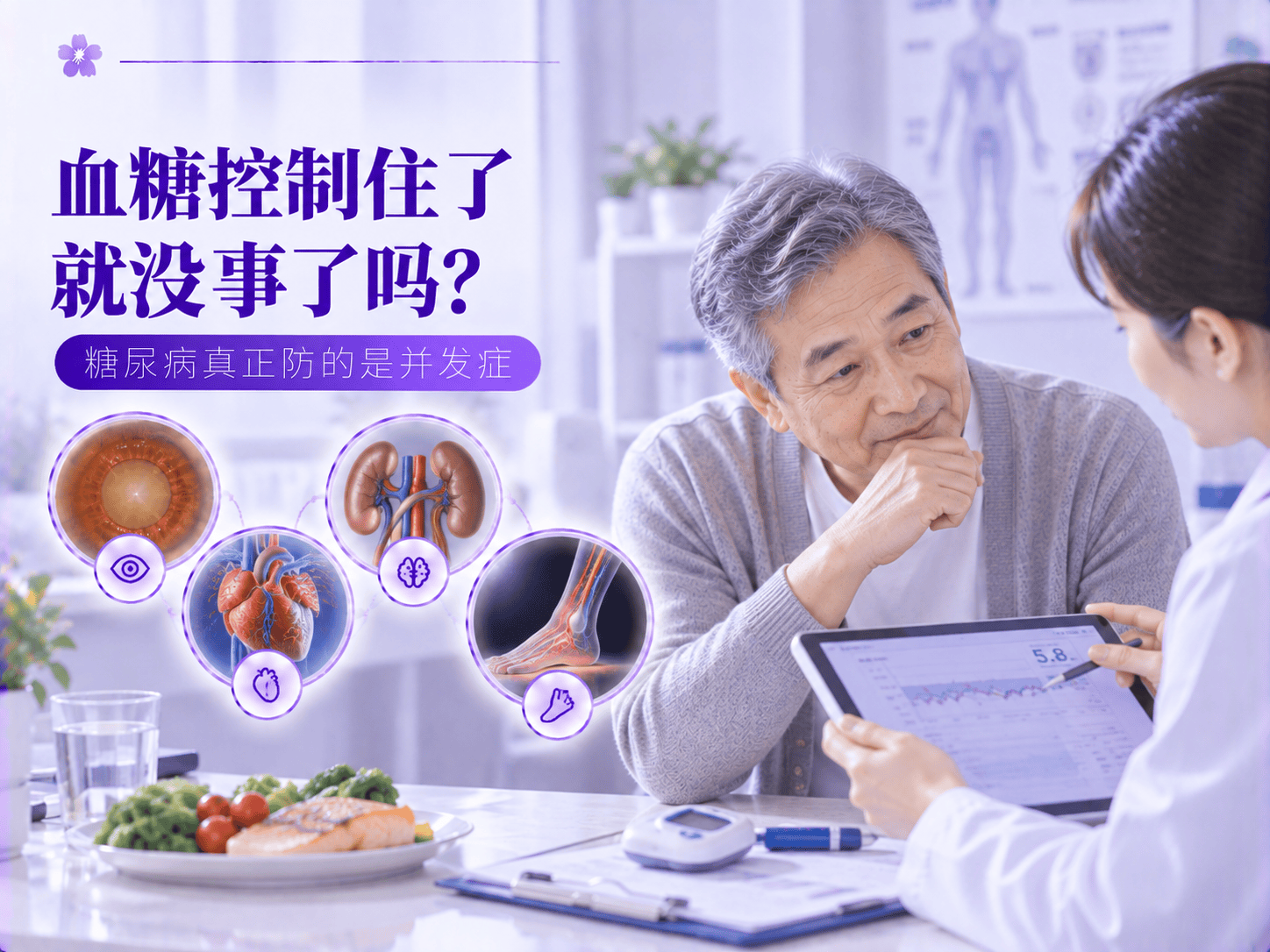 血糖控制住了就没事了吗？糖尿病真正防的是并发症